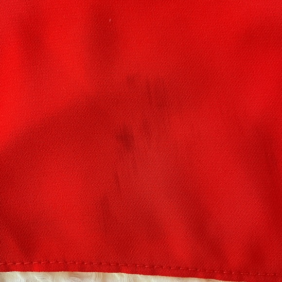 TOPSHOP vibrant red matte satin cami top - Picture 3 of 4